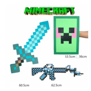 Vũ khí Kiếm cup rìu xẻng súng khiên Minecraft