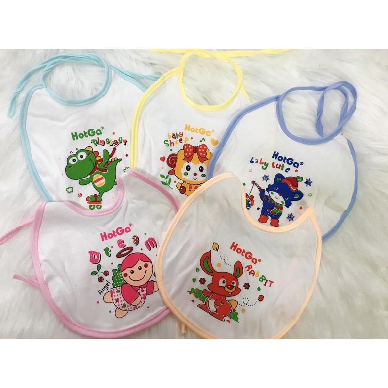 Yếm cột dây cotton Hột gà (hotga) cho bé