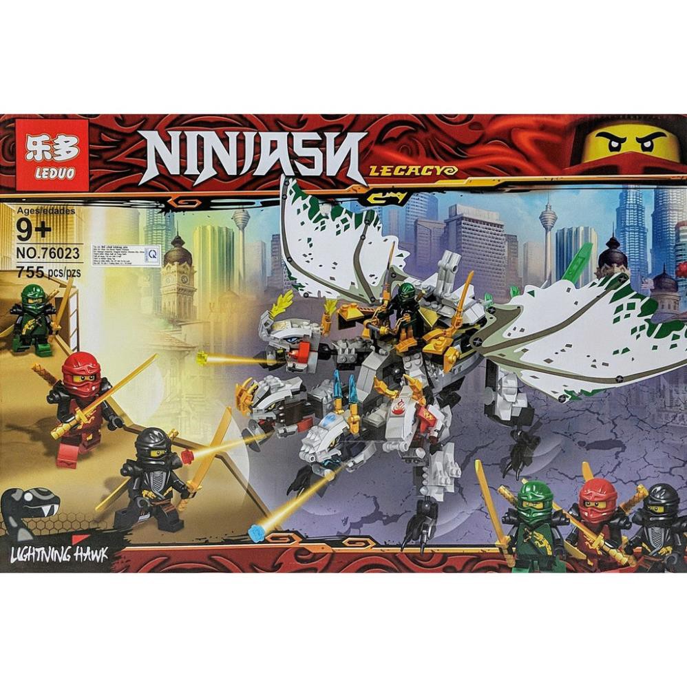 [Khai trương giảm giá] NINJAGO_Lego Ninja Đại Chiến Rồng 3 Đầu Siêu Cấp (755 miếng)