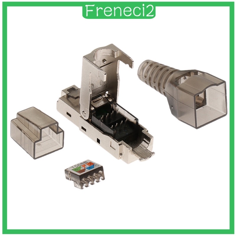 Đầu bấm hạt mạng cat6A/cat7 STP không dùng kìm, chụp nhựa