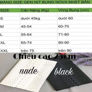 Gen nịt bụng nova