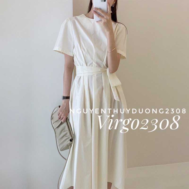 [Ảnh thật/Sẵn]Váy-Đầm thiết kế xếp li thắt đai eo | BigBuy360 - bigbuy360.vn