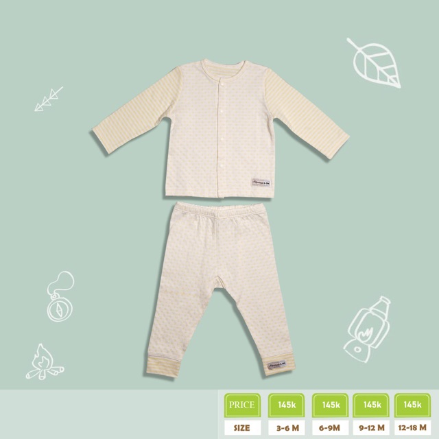 Quần Áo Sơ Sinh Cotton Organic Cho Bé  FREE SHIP Quần Áo Sơ Sinh Cotton Alice Land Cho Bé Thấm Hút Mồ Hôi siêu tốt