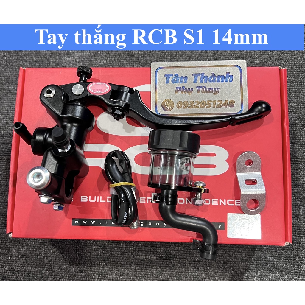 Tay thắng RCB 14mm S1 bình dầu rời chính hãng-Màu đen