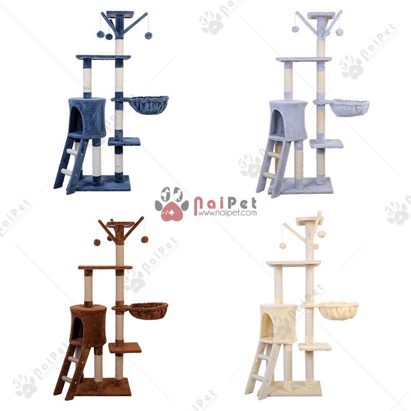 Trụ Cào Móng Bàn Cào Móng Nhà Cào 4 Tầng Cho Mèo Cattree TCM020