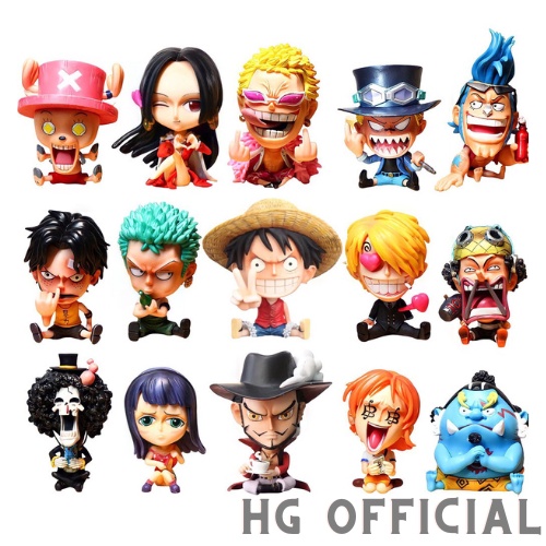 Mô hình One Piece Vua Hải Tặc One Piece Luffy Zoro Nami Sabo Brook 10cm - HG OFFICIAL