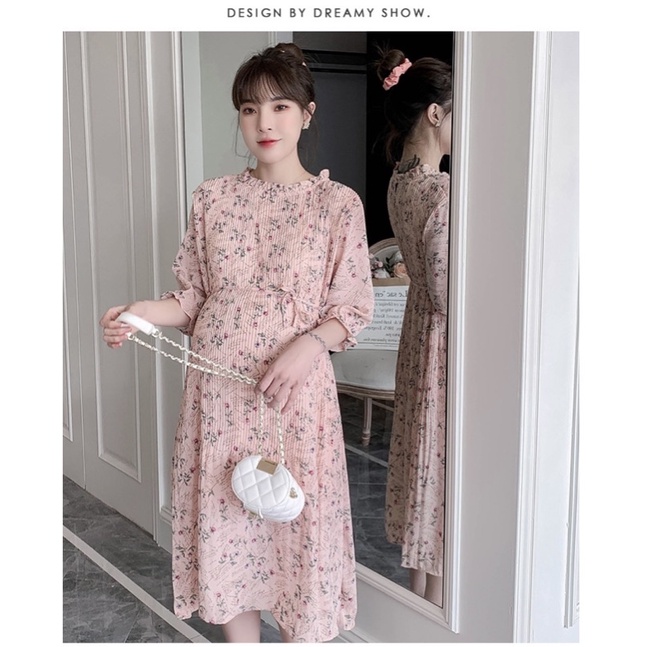 ĐẦM BẦU DẬP LI HOA NHÍ MÀU XINH, cam kết y hình, không giống hình hoàn tiền 100%