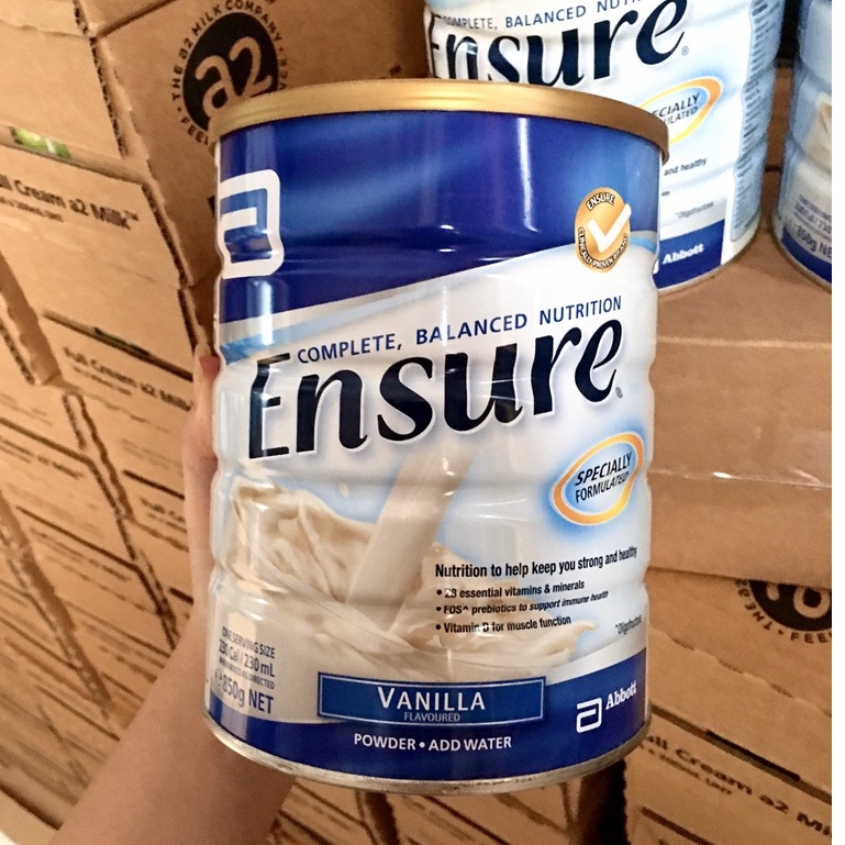 Sữa bột Ensure Úc lon 850g ( Vị vani )