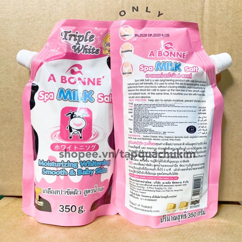 Muối tắm SỮA BÒ tẩy tế bào chết A BONNE 350G | BigBuy360 - bigbuy360.vn