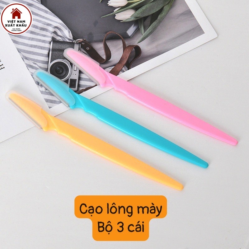Dao Cạo Lông Mày Tineke Tiện Lợi Bộ 3 Cái