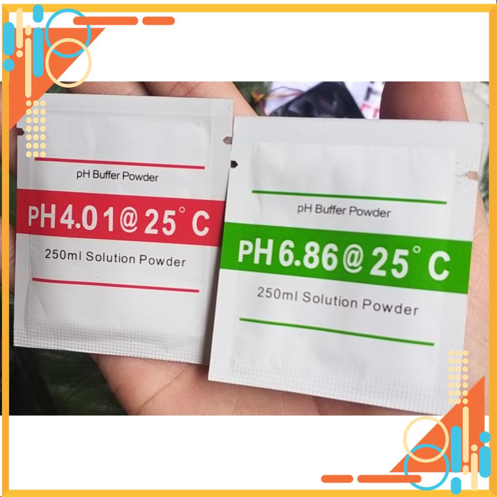 Bộ 2 gói bột hiệu chỉnh bút đo pH sử dụng cho hồ thủy sinh, cá cảnh, rau sạch MSP24859