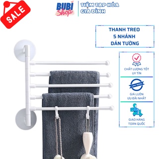 Thanh treo đa năng phòng tắm ⚡ GIÁ SỐC ⚡ Thanh treo khăn nhà tắm nhánh dán tường, thiết kế góc xoay 180 độ cực tiện lợi