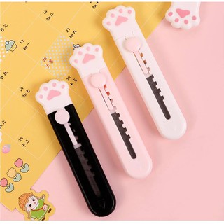 Dao dọc giấy mini hình chân mèo dễ thương