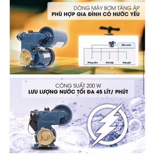 MÁY BƠM NƯỚC TĂNG ÁP PANASONIC 200JAK