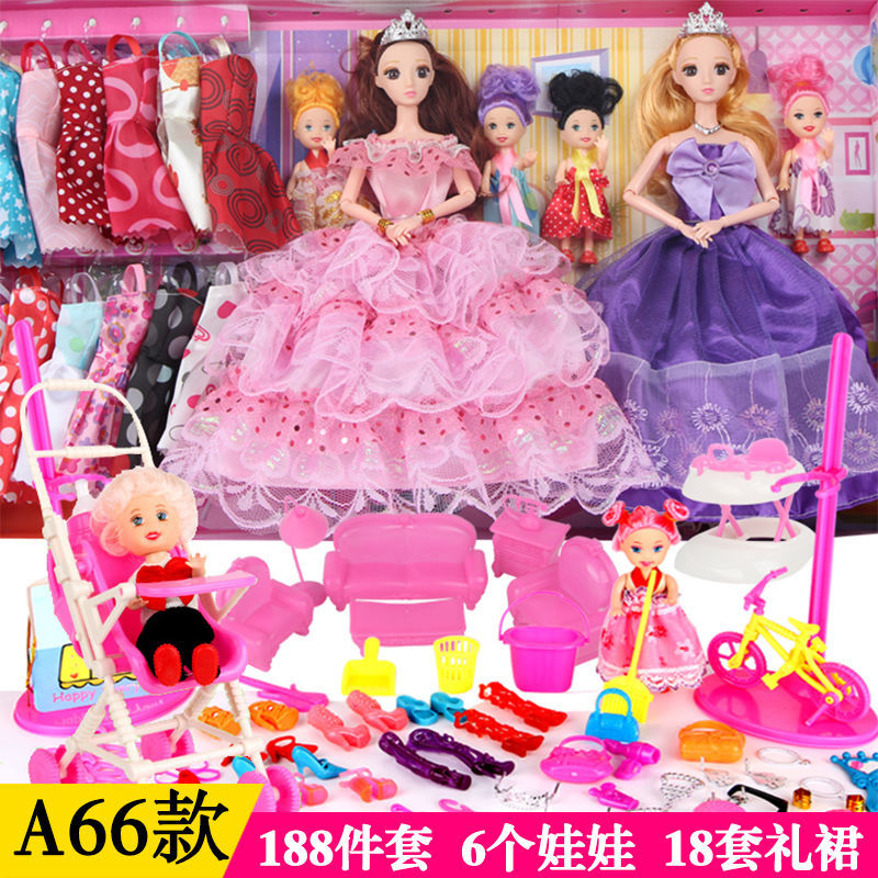Bộ Đồ Chơi Búp Bê Barbie Làm Quà Tặng Sinh Nhật Cho Bé Gái
