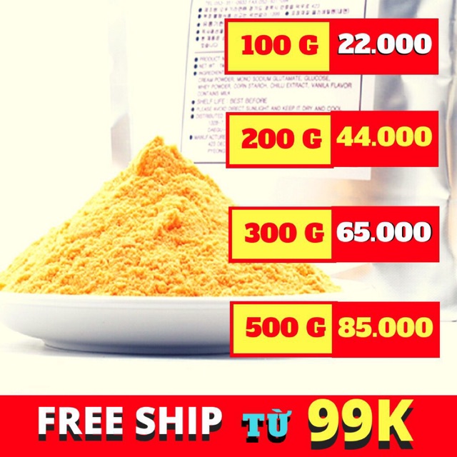 BỘT PHÔ MAI LẮC  MAI HÀN QUỐC  ( bịch 500g )