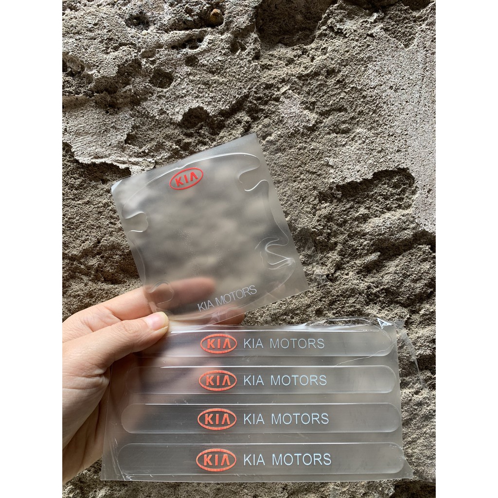 Bộ 8 Miếng dán Silicon chống xước hõm tay nắm cửa Ô tô | BigBuy360 - bigbuy360.vn