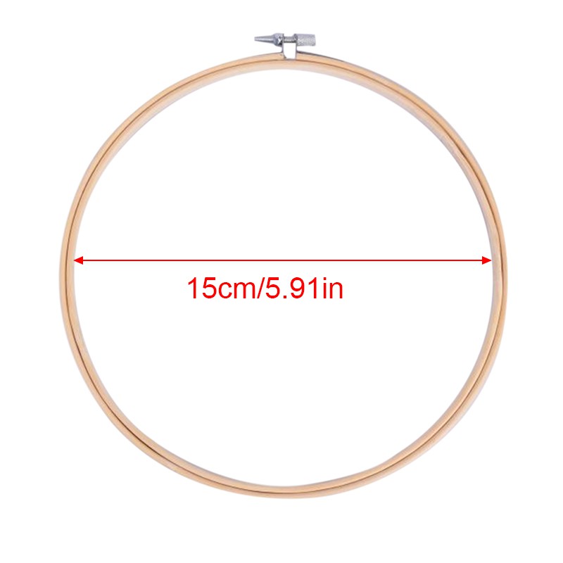 Khung tre hình tròn dùng làm tranh thêu chéo DIY