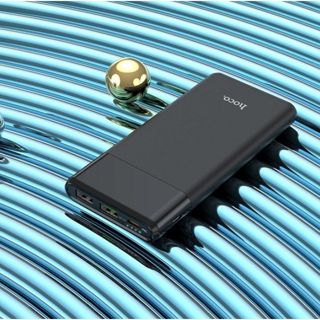 Pin dự phòng Hoco J58 10000 mAh Sạc Nhanh PD &amp; QC3.0 Dành cho điện thoại iPhone iP Huawei Samsung Oppo Realme