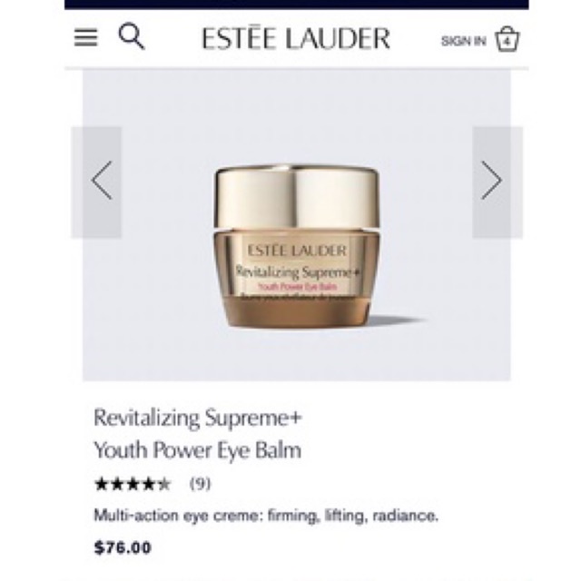 💟  - Kem mắt ESTEE LAUDER chống lão hoá Supreme Youth Power dòng mới nhất fullsize 15ml