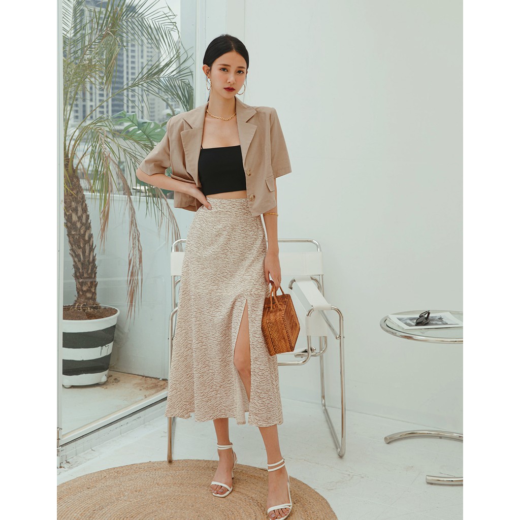 Áo Khoác Vest Dáng Lửng Tay Ngắn nữ Air Space 2121826004 | BigBuy360 - bigbuy360.vn