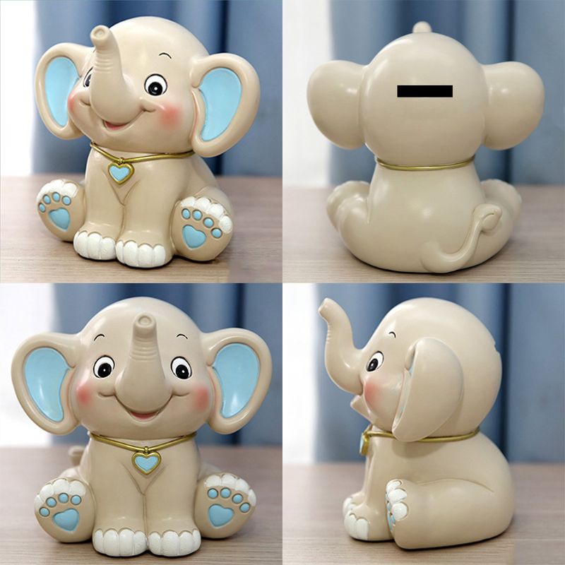 Ống Heo Tiết Kiệm Tiền Hình Chú Voi Hoạt Hình Dễ Thương