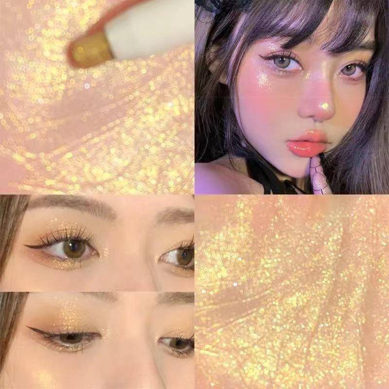 [Hàng mới về] Phấn mắt nhũ dạng thỏi nhiều màu lấp lánh chống thấm nước lâu trôi