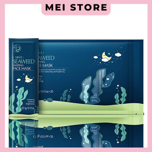 Mặt Nạ Ngủ Tảo Biển LaiKou Bịch 20 Gói Nhỏ Chính Hãng