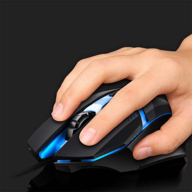 Chuột máy tính Gaming Latope chuột máy tính có dây Full Led chơi game K2