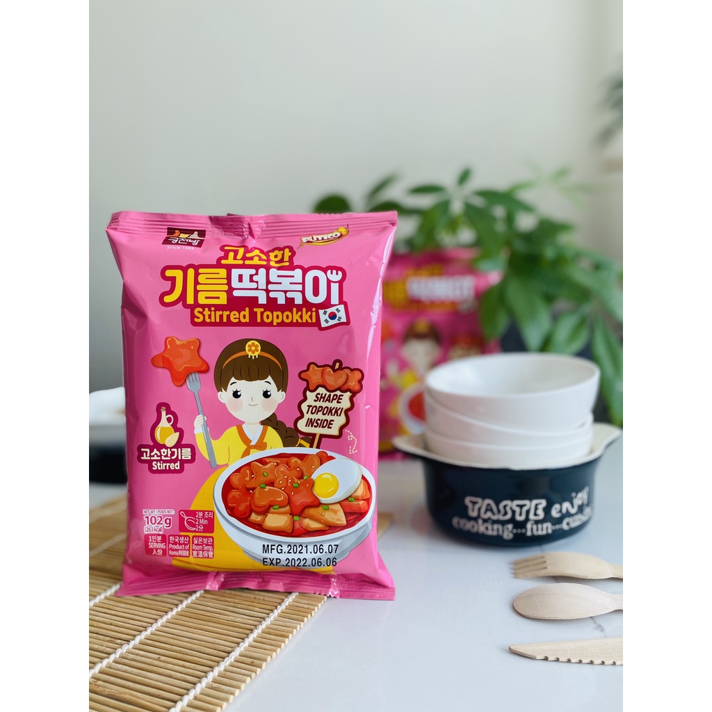 Bánh Gạo Hàn Quốc Hoa Sao Tim Tokbokki Đáng Yêu Nhiều Vị