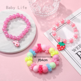 Vòng Tay Nhựa Họa Tiết Hoạt Hình Dễ Thương Cho Bé Gái