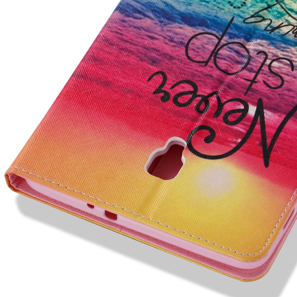 Smart Case for Samsung Galaxy Tab A 8 8.0 2017 SM-T380 SM-T385 Fashion Painted Soft Shockproof Stand Flip Cover Tablet Shell