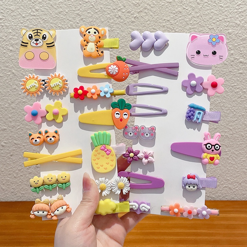 2022 Kẹp Tóc Không Làm Đau Kiểu Dáng Hoạt Hình Dễ Thương Cho Bé