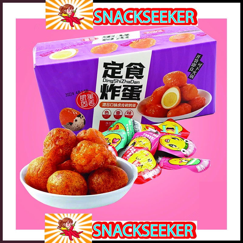 TRỨNG CÚT SỐT CAY THƠM - TRỨNG CÚT CHIÊN - SNACKSEEKER - ĐỒ ĂN VẶT TRUNG QUỐC