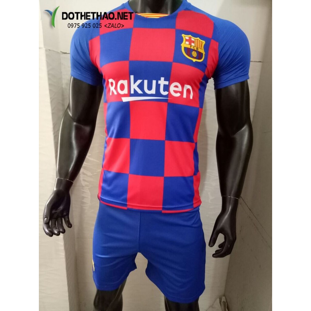 [BIG SIZE]Bộ Bóng Đá Big Size Barcelona dành cho người cỡ bự, Quần áo bóng đá size lớn nam vải thun mè - YESSPORT