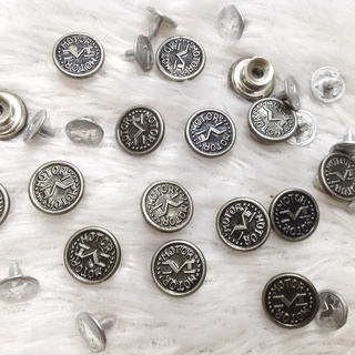 Cúc đóng áo sơ mi 1.2cm Nút kim loại charm nhỏ trang trí túi quần jean