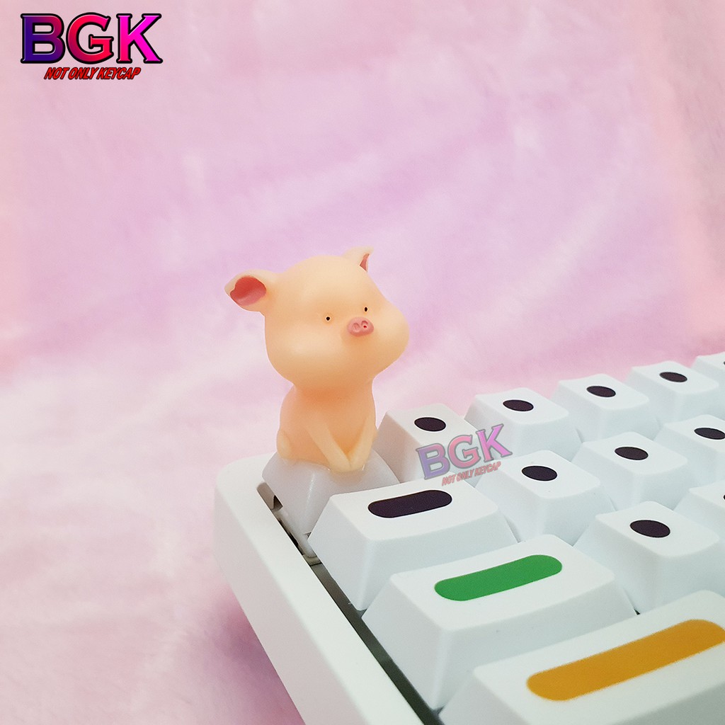 Keycap lẻ hình những chú heo dễ thương Cute Pigs Artisan keycap