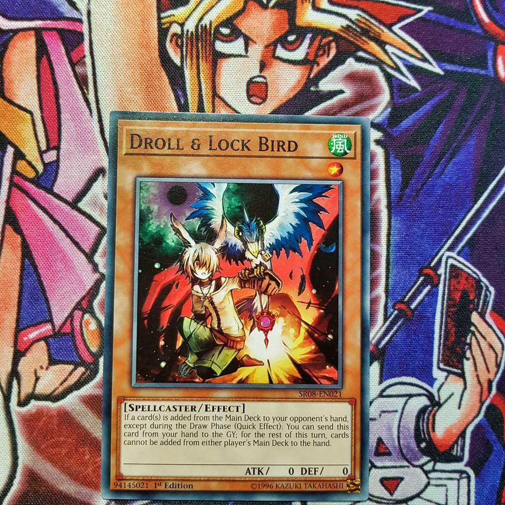 Thẻ bài Yugioh chính hãng Droll & Lock Bird SR08 common. Shopee Việt Nam