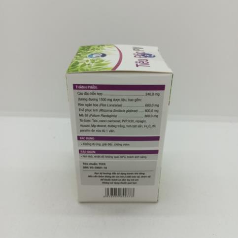 Tiêu đôc pv lọ 60 viên