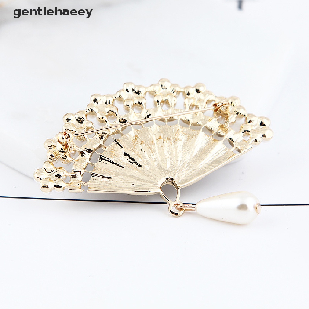 Gent Trâm Cài Áo Tráng Men Đính Ngọc Trai Giả Vintage Quyến Rũ Cho Nữ Phù Hợp Với Khăn Choàng Broa