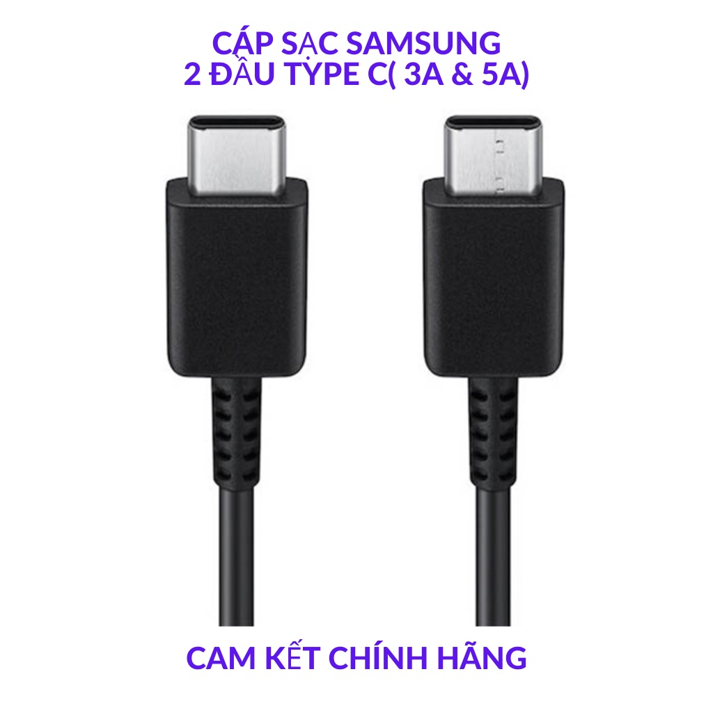 Cáp Sạc 25w, sạc nhanh 2 đầu type C