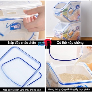 [Có Video] Thùng đựng gạo Lock&Lock 5 lít Kitchen&Caddy HPL700