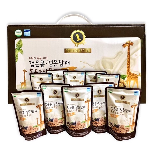Sữa hạt óc chó, hạnh nhân hươu cao cổ Hàn Quốc Golden Health cung cấp dinh dưỡng, tăng chiều cao