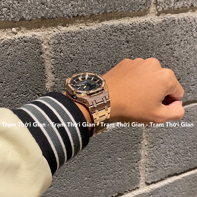 Đồng hồ nam casio G-Shock GA-2100-5A đính đá tô màu