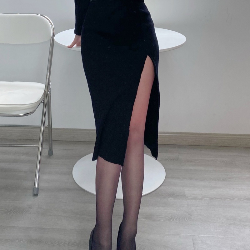 Quần Tất Lụa Mỏng Màu Gradient Phong Cách Gothic Harajuku Ngọt Ngào Cho Nữ