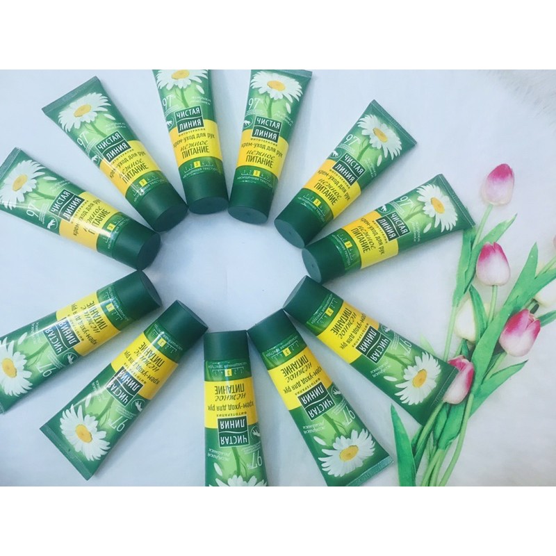 Kem dưỡng da tay Pure Line mầm lúa mì ,kem dưỡng hoa cúc 75 ml