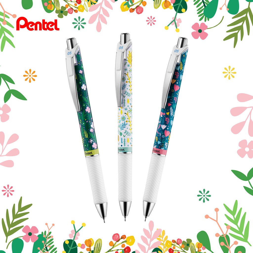 Bút bi Energel Kawaii đầu bi 0.5mm Pentel BLN75KW [Combo 3 cây]