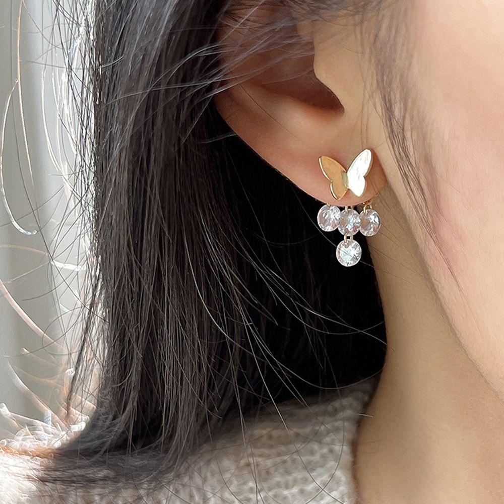 Bông Tai Dáng Dài Hình Bướm Ngọt Ngào Thời Trang Cho Nữ|Hoa Tai Dáng Dài Hình Giọt Nước Thời Trang Cho Nữ