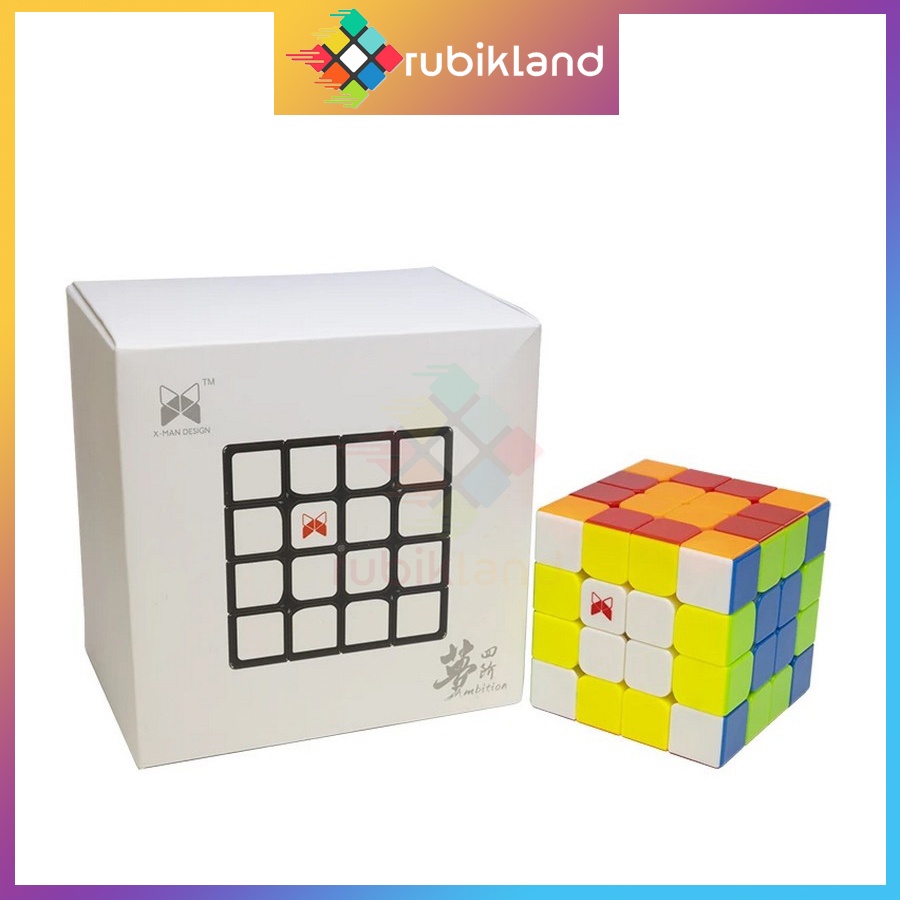Rubik 4x4 QiYi X-man Ambition 4x4 M Rubic Nam Châm 4 Tầng Cao Cấp Flagship Đồ Chơi Trí Tuệ Trẻ Em