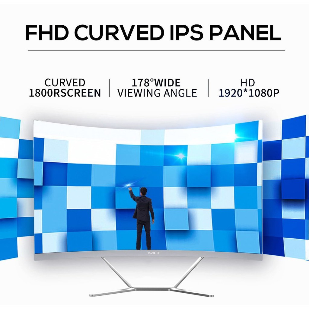 Bộ PC All In One MCC 1182C4 Home Office Computer CPU i3 10100/ Ram8G/ SSD240G/ Wifi/ IPS 24 inch curved | BigBuy360 - bigbuy360.vn